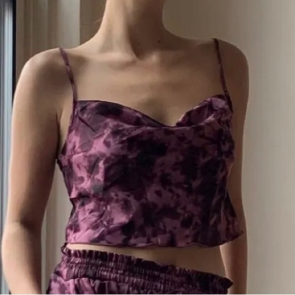 Out From Under Mauve Grunge Tie Dye Witchy Fairycore Cami Size Large - Picture 1 of 8